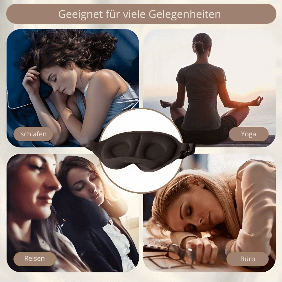 3D Ergonomic Sleep Mask aus Memory-Schaum