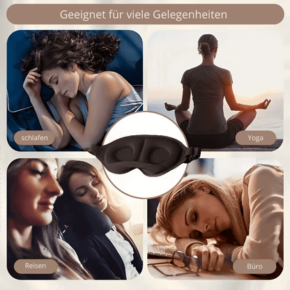 3D Ergonomic Sleep Mask aus Memory-Schaum